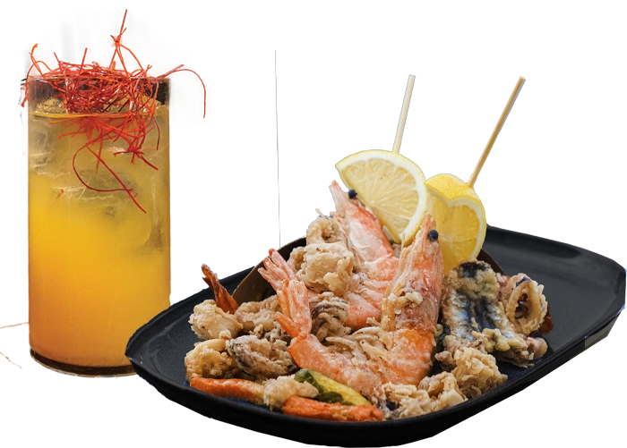 Fritto misto e drink alla Goletta Tender